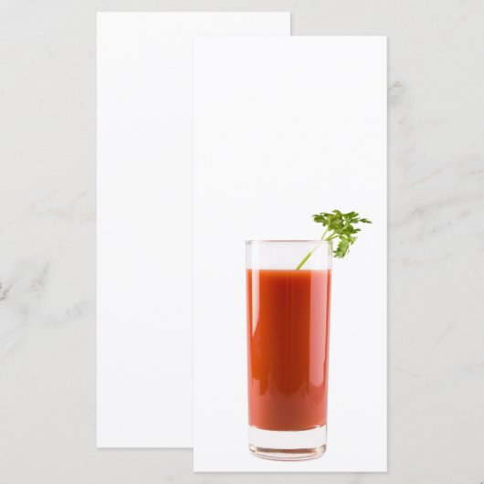 Fresh tomato juice cocktail (Front/Back)