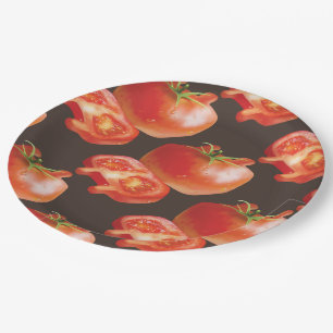 Fresh Tomato Paper Plates