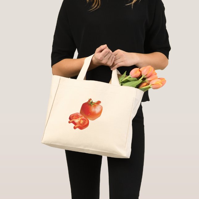 Fresh Tomato Pattern: Juicy Red Kitchen Art Mini Tote Bag (Front (Product))