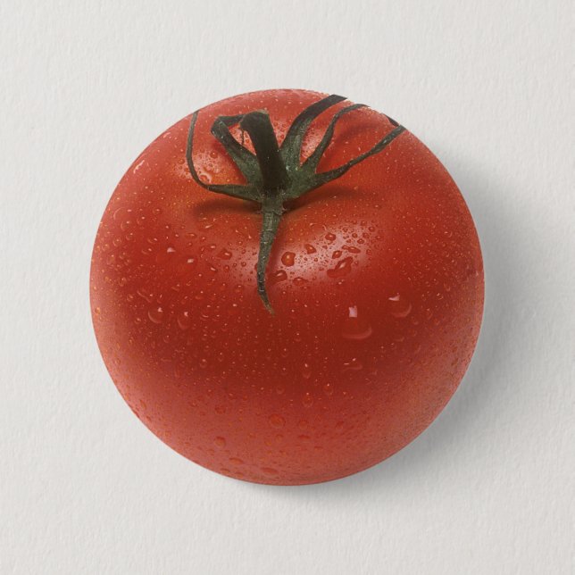 Fresh Tomato Pinback Button (Front)