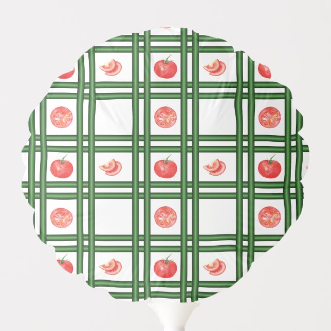 Fresh Tomatoes Gardener Pattern Balloon (Front)