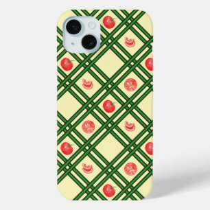Fresh Tomatoes Gardener Pattern iPhone 15 Plus Case