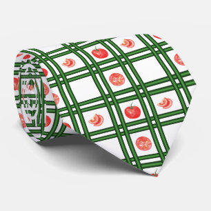 Fresh Tomatoes Gardener Pattern Neck Tie