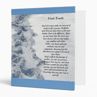 Fresh Tracks Inspirational 3 Ring Binder