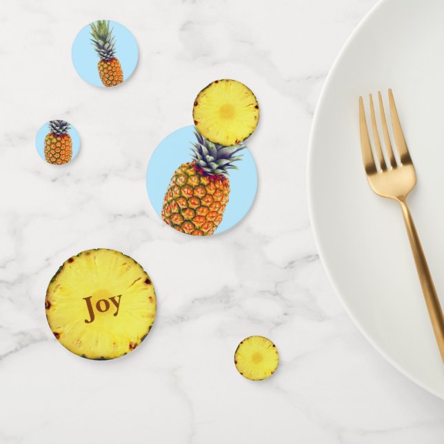 Fresh tropical pineapple fruit confetti (Group)