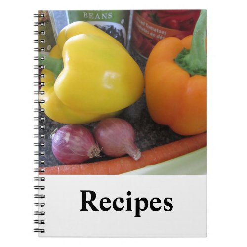 Fresh Vegetable Recipe Ideas Notebook