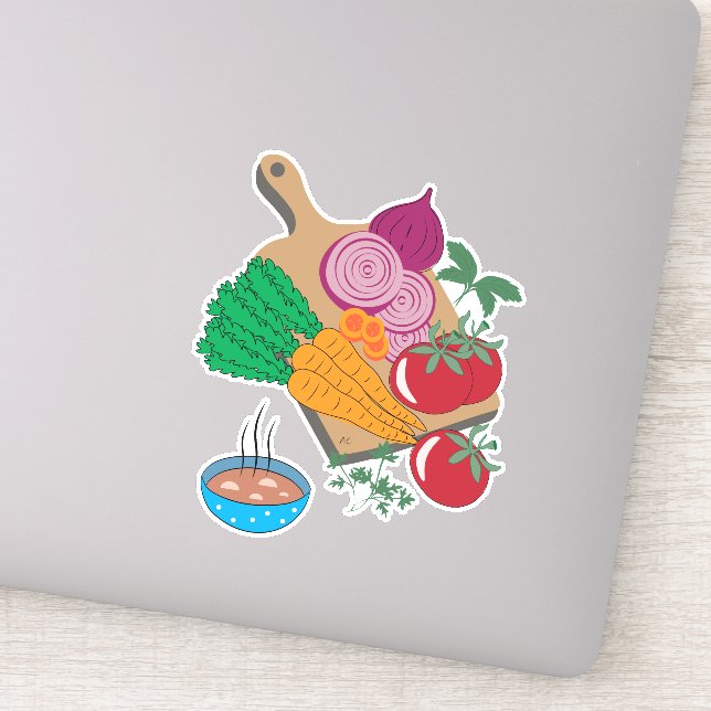 Fresh Vegetables and Herbs Sticker (Detail)