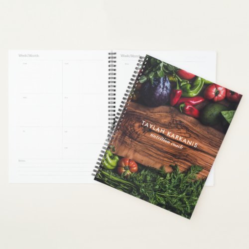 Fresh Vegetables Cutting Board Health Field Planner