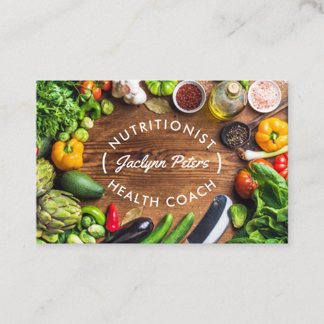 Fresh Vegetables Health Field Business Card (Front)