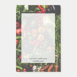 Fresh Vegetables Health Field Personalized Post-it Notes