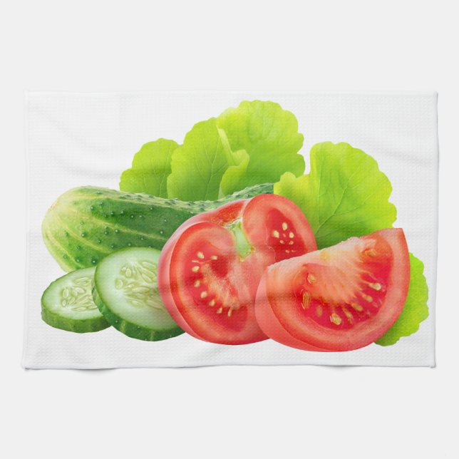 Fresh vegetables kitchen towel (Horizontal)
