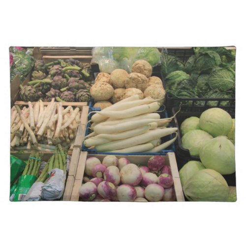 fresh vegetables placemat