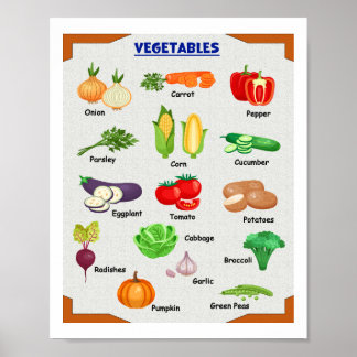 Fresh Vegetables Poster