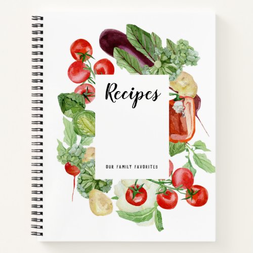 Fresh Vegetables Recipe Book