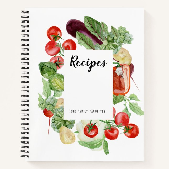 Fresh Vegetables Recipe Book (Front)