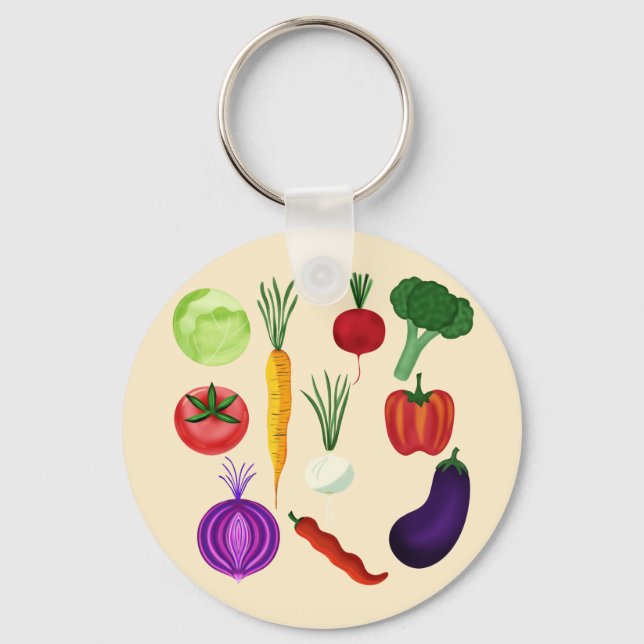 Fresh Veggies Keychain (Front)