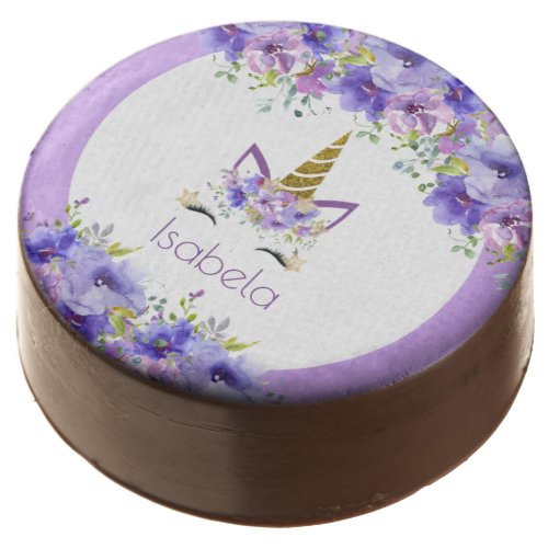 Fresh Violet  Unicorn Girls Birthday Party  Chocolate Covered Oreo