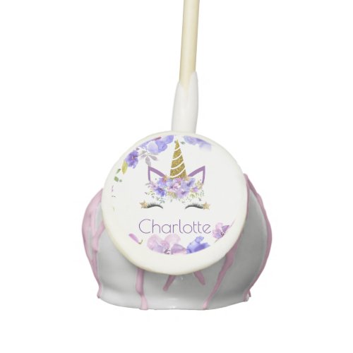 Fresh Violets  Unicorn Girls Birthday Party Treat Cake Pops