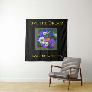 Fresh Vivid Colorful Fun Happy Tapestry