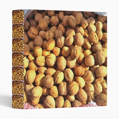 Fresh Walnuts Hyperrealistic Painting 3 Ring Binder