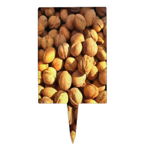 Fresh Walnuts Hyperrealistic Painting Cake Topper
