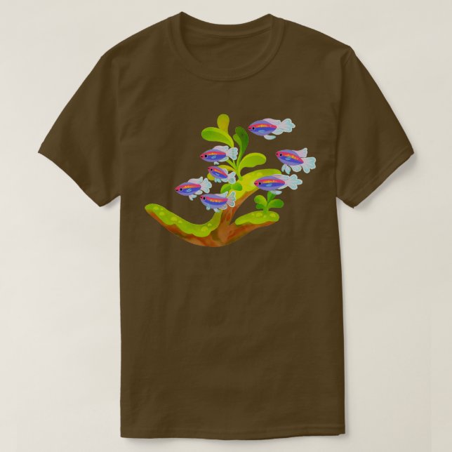 Fresh water fish and plants Congo Tetra T-Shirt (Design Front)