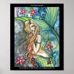 Fresh Water Mermaid Large Poster