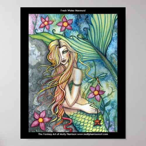 Fresh Water Mermaid Large Poster