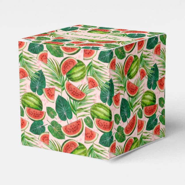 Fresh Watermelon Favor Boxes (Front Side)