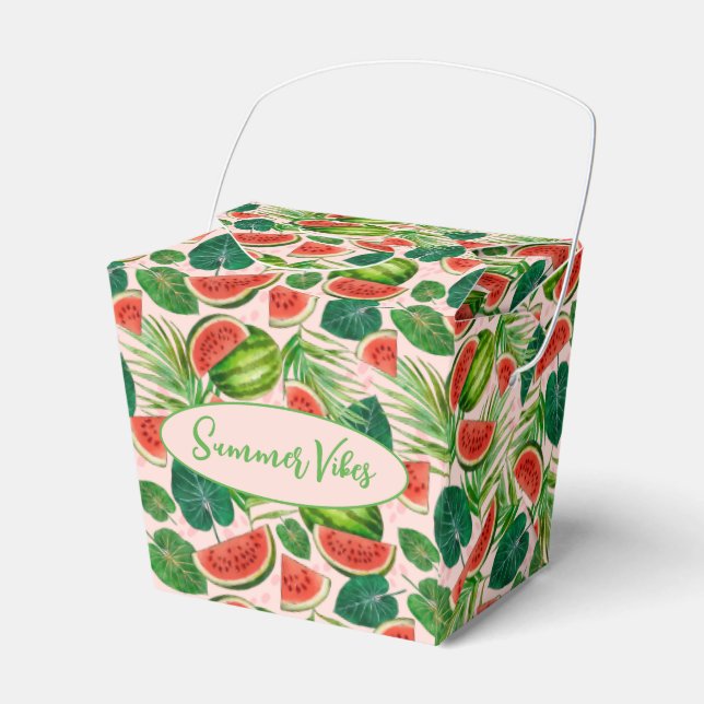 Fresh Watermelon Favor Boxes (Front Side)