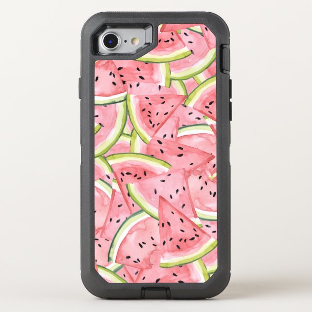 Fresh Watermelon Summer Cooler Otterbox iPhone Case (Back)