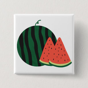 Fresh Watermelon Summer Fruit Gift Button