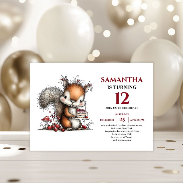 Fresh whimsical animals party kids birthday invite (Fresh whimsical animals party kids birthday invitation

)