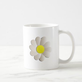 Fresh White Daisy Flower  Spring Time Flower Coffee Mug by myMegaStore at Zazzle