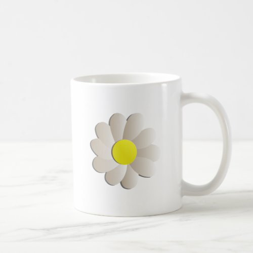 FRESH WHITE DAISY FLOWER SPRING TIME FLOWER COFFEE MUG