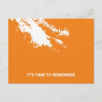 Fresh White Grunge Vibe Postcard