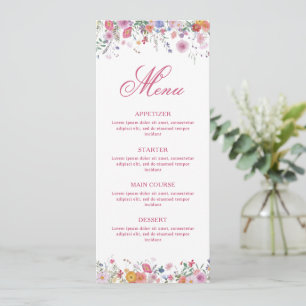 Fresh Wildflowers Menu