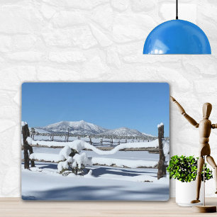 Fresh Winter Snow Scene In Northern Arizona Metal Print