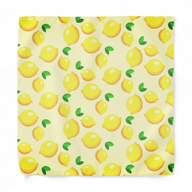Fresh Yellow Lemon Bandana (Front)