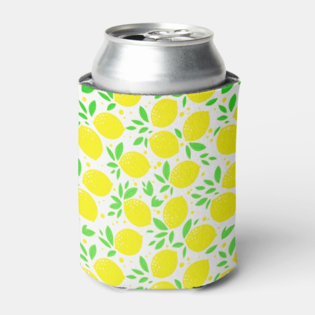 Fresh Yellow Lemon Can Cooler (Can Front)