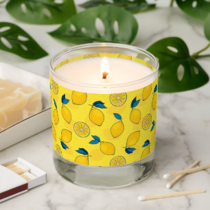 Fresh Yellow Lemon Citrus Scented Candle