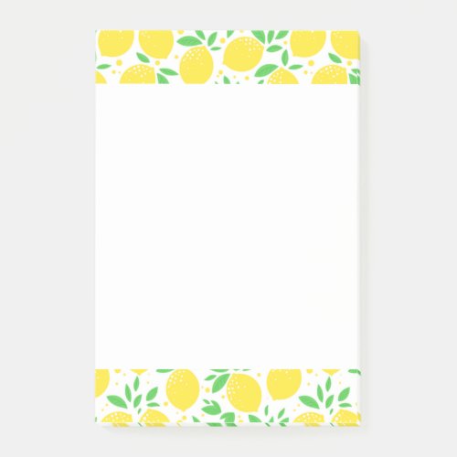 Fresh Yellow Lemons 02 Post_it Notes