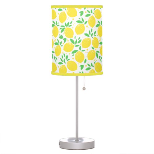 Fresh Yellow Lemons 03 Table Lamp