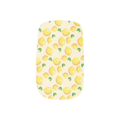 Fresh Yellow Lemons 1 Minx Nail Art