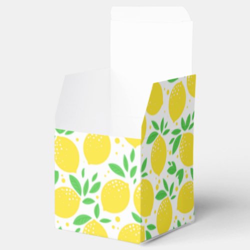 Fresh Yellow Lemons 3 Favor Boxes