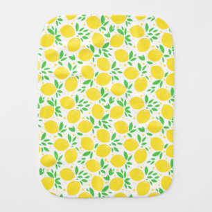Fresh Yellow Lemons - Baby Burp Cloth
