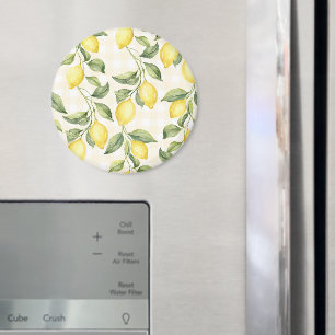 Fresh Yellow Lemons Bridal Shower Magnet