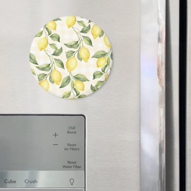 Fresh Yellow Lemons Bridal Shower   Magnet (In Situ (Fridge))