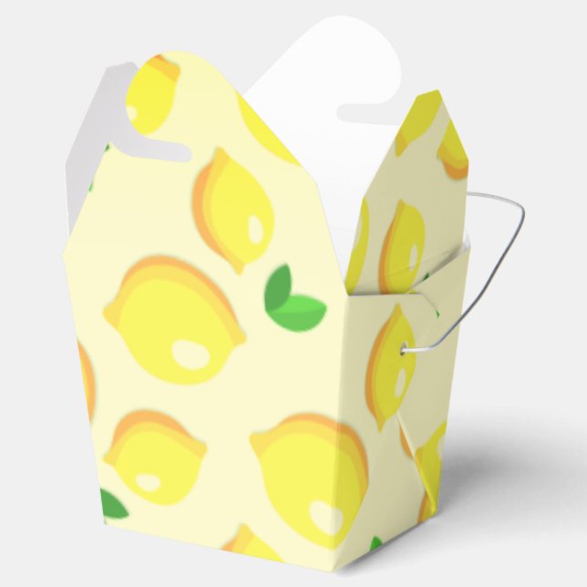 Fresh Yellow Lemons - Favor Boxes (Opened)