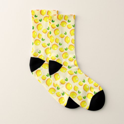Fresh Yellow Lemons _ Socks